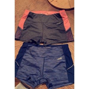 2 pairs of avia running shorts!